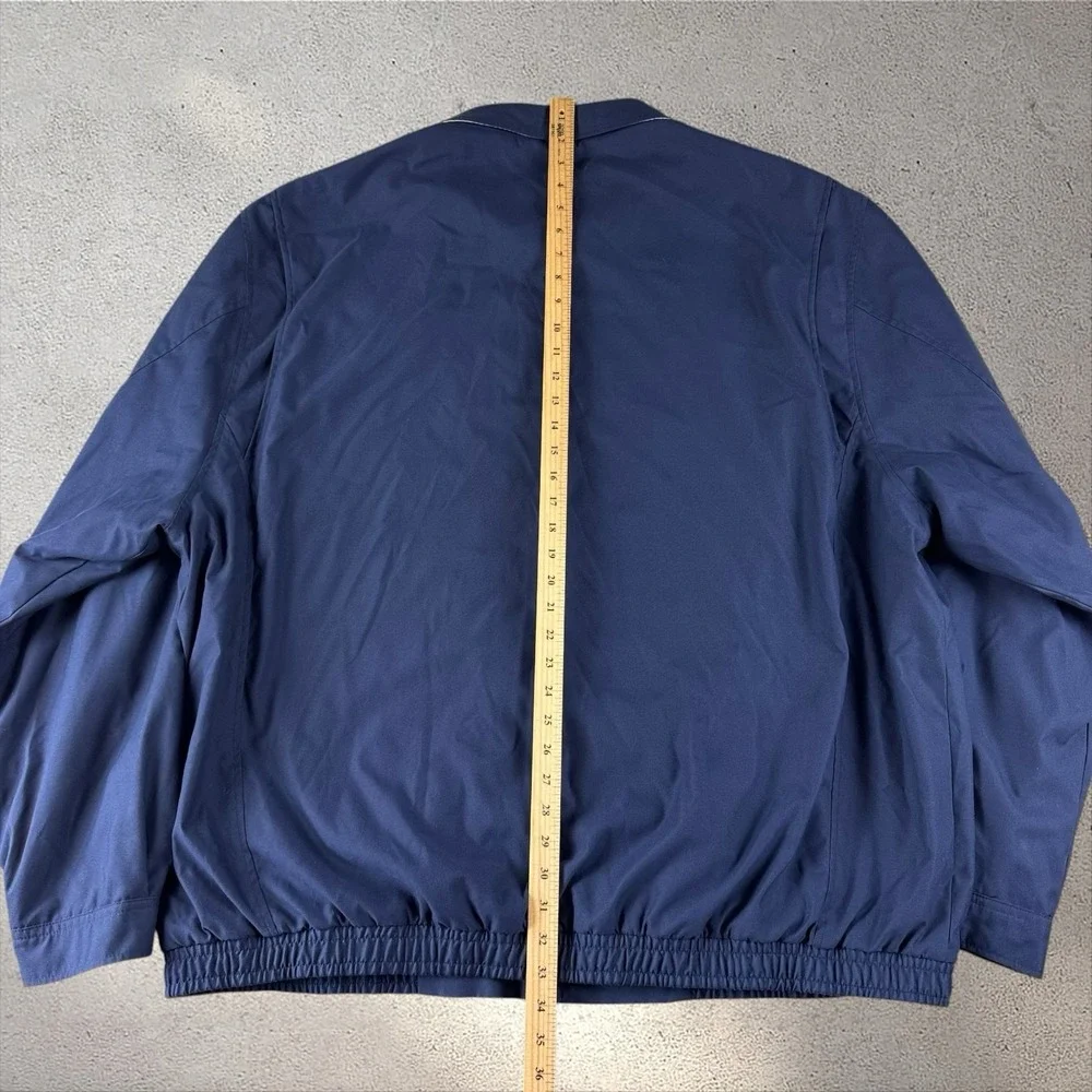 Polo Ralph Lauren‎ Harringtons Bomber Jacket Mens 4XLT Blue Plaid Lined Vintage